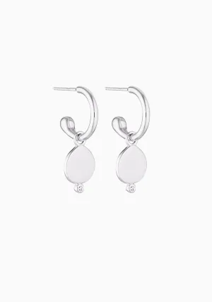 Field Hoop Earrings_Silver