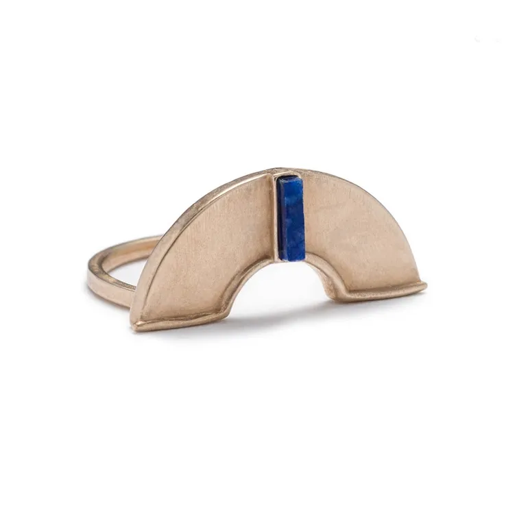 Forti Ring Bronze & Lapis Lazuli Fair Trade Stone