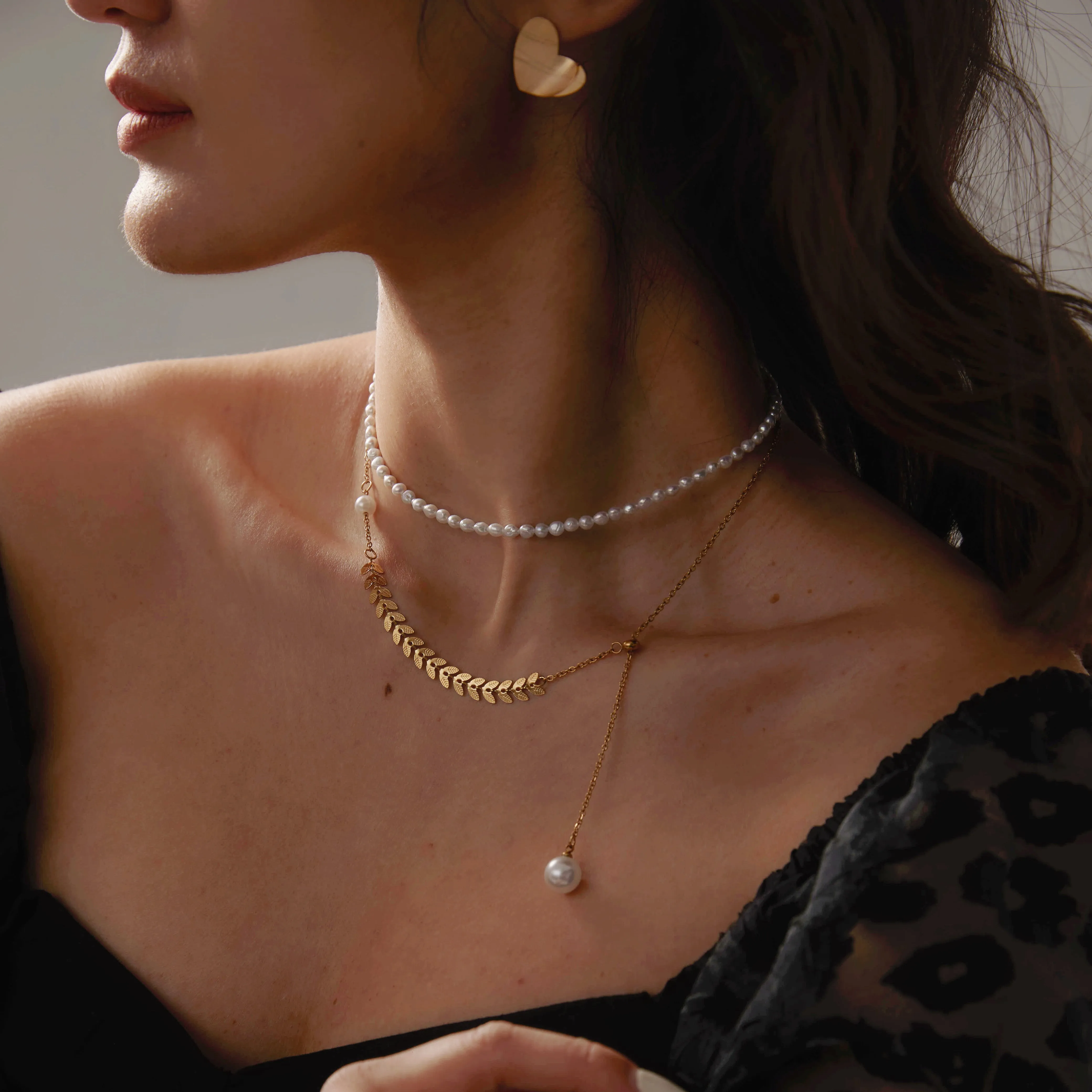 Freshwater Pearl Choker Necklace 925 Sterling Silver