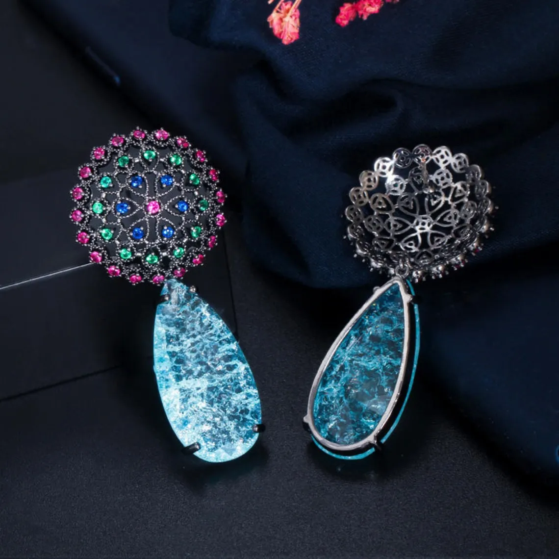 HIVAGI® Dazzle in Style: Geometric Water Drop Zircon Earrings – The Perfect Accessory for Every Occasion!