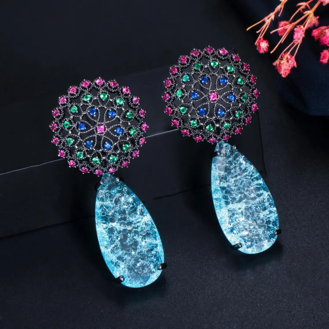 HIVAGI® Dazzle in Style: Geometric Water Drop Zircon Earrings – The Perfect Accessory for Every Occasion!