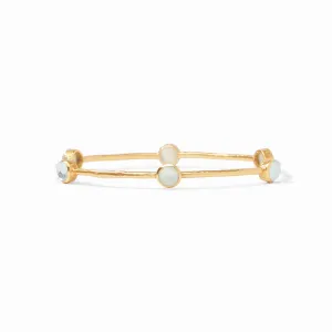 Julie Vos - Milano Luxe Bangle - Aquamarine Blue - Small