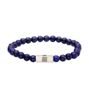 Lapis Lazuli Gemstone Stretch Bead Bracelet