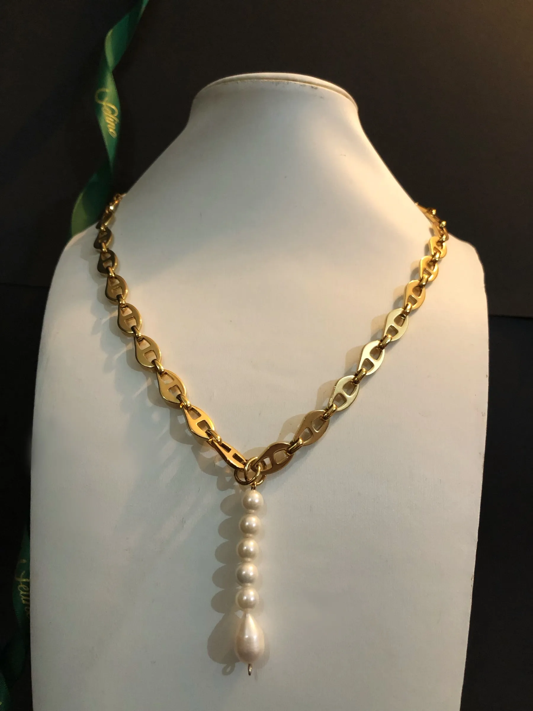 Lauren Drop Pearl Necklace