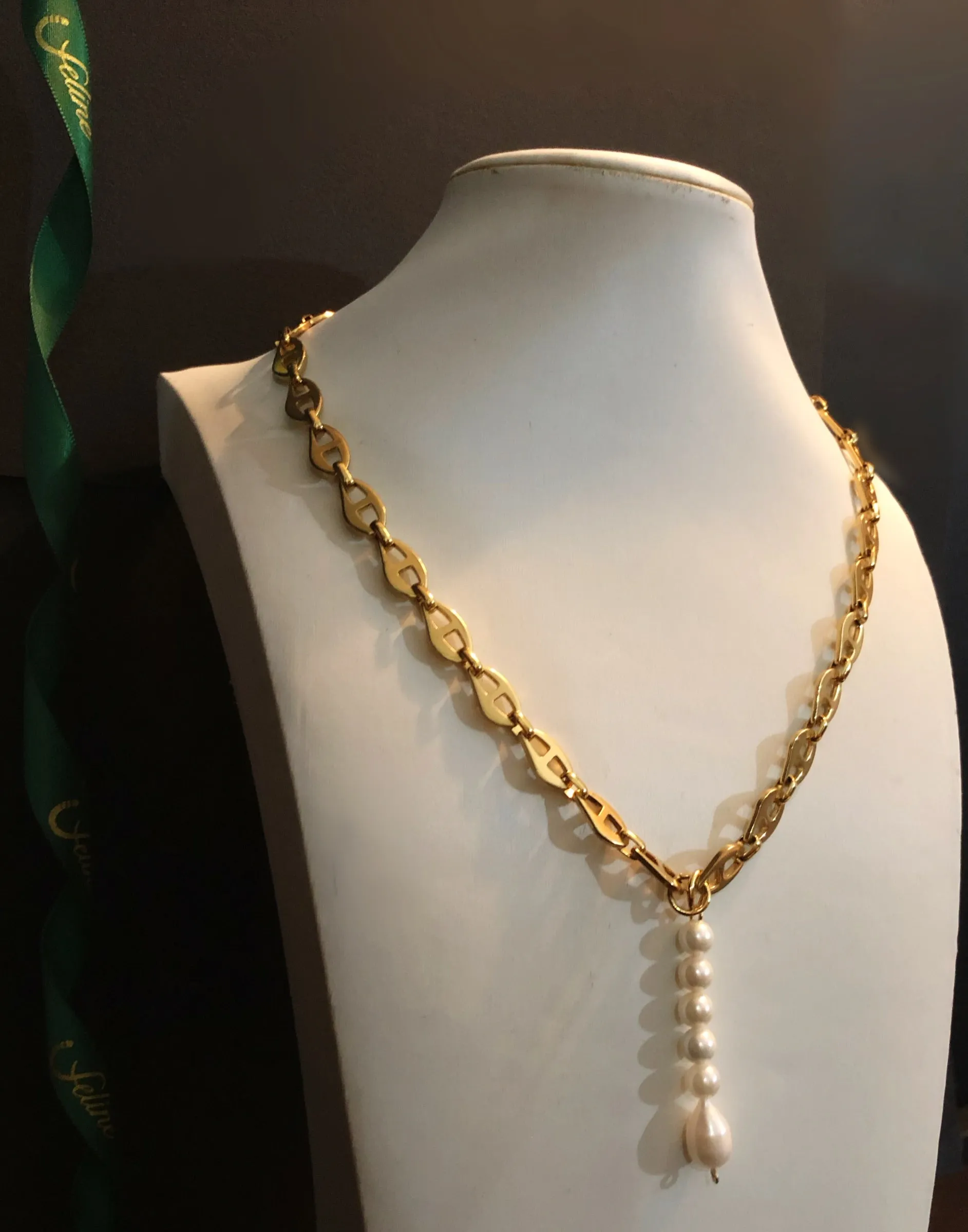 Lauren Drop Pearl Necklace