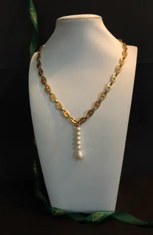 Lauren Drop Pearl Necklace