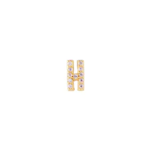 LETTER PAVE STUD - H