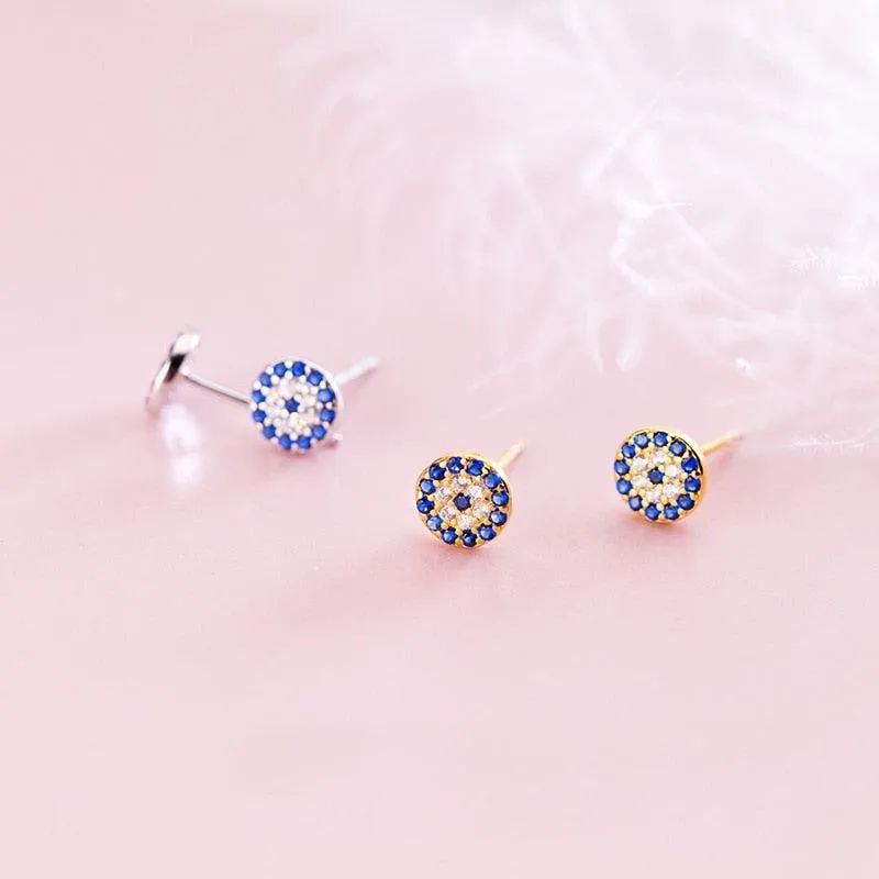 Mere Evil Eye Minimal Studs