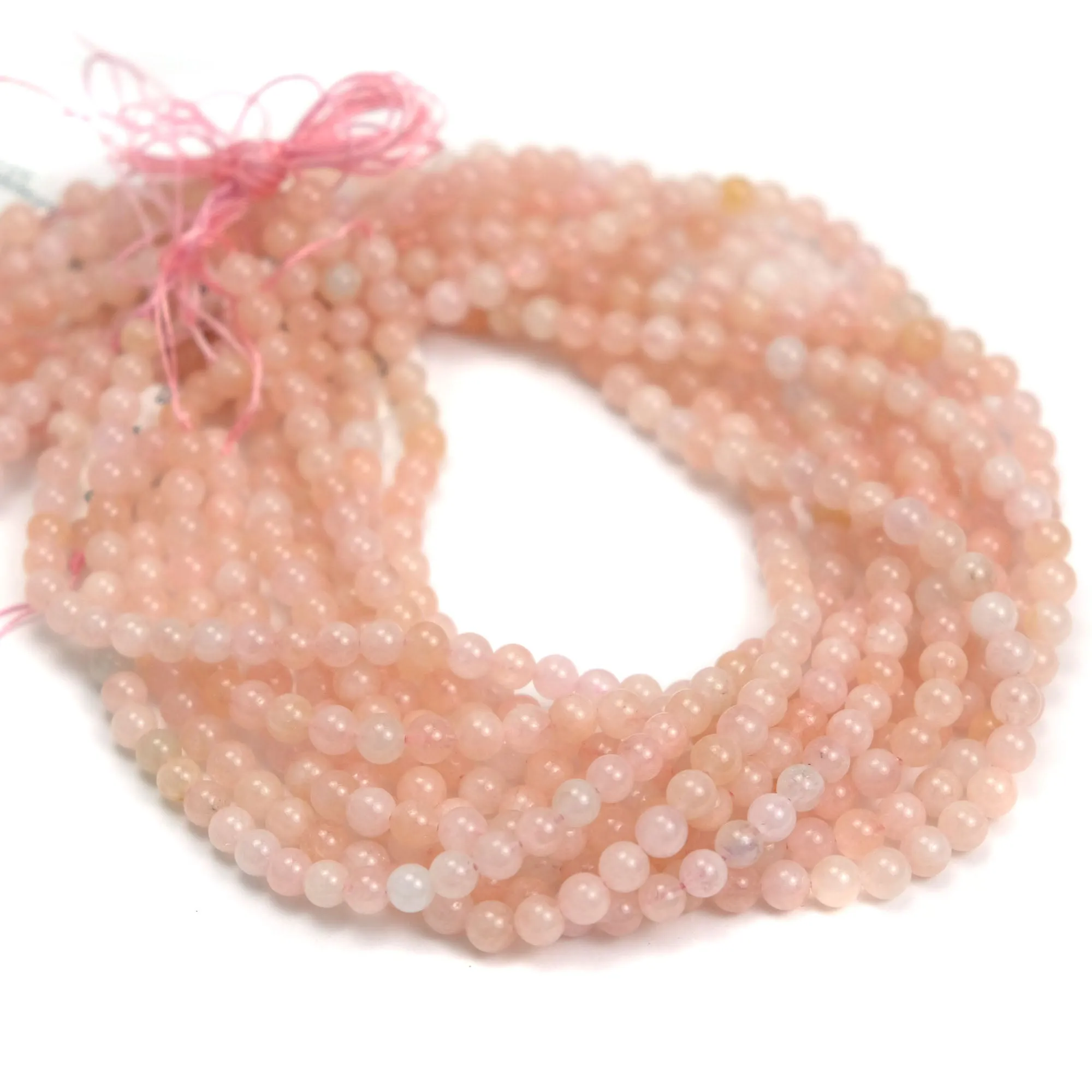 Morganite 6mm Smooth Rounds