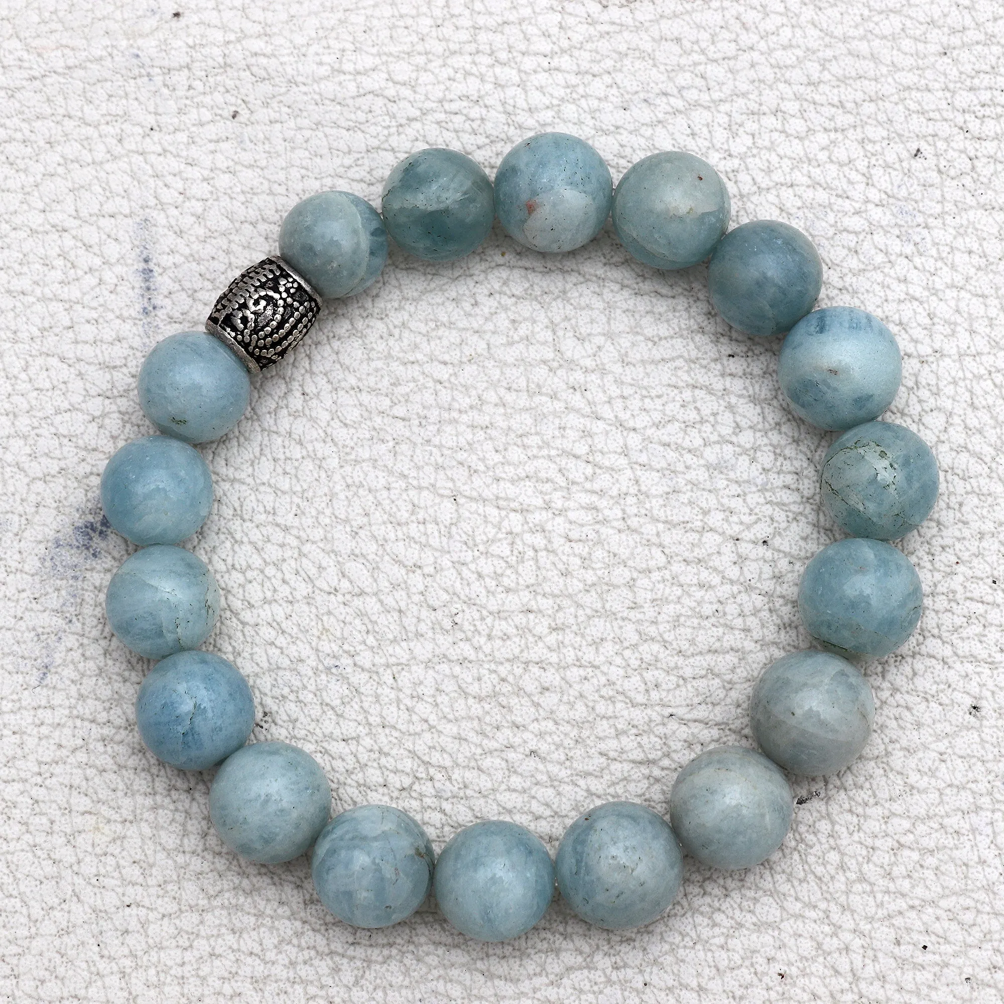 Natural Aquamarine Beads Bracelet