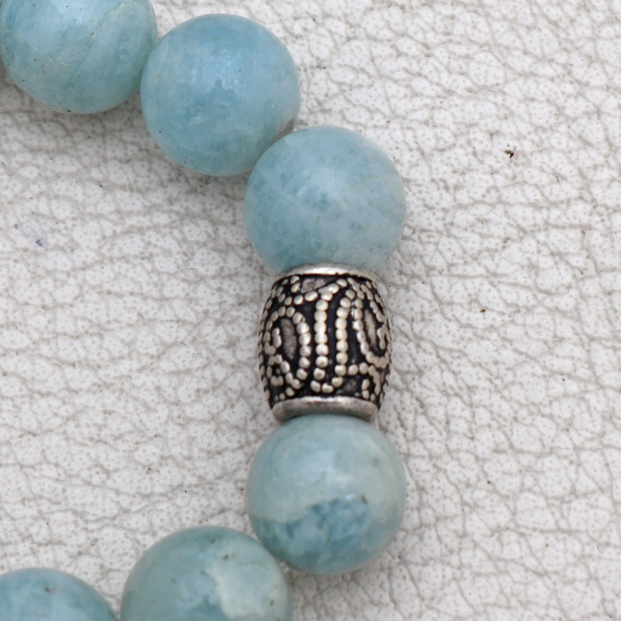 Natural Aquamarine Beads Bracelet