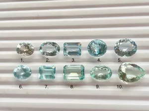 Natural Aquamarine gemstone loose for ring, pendant making