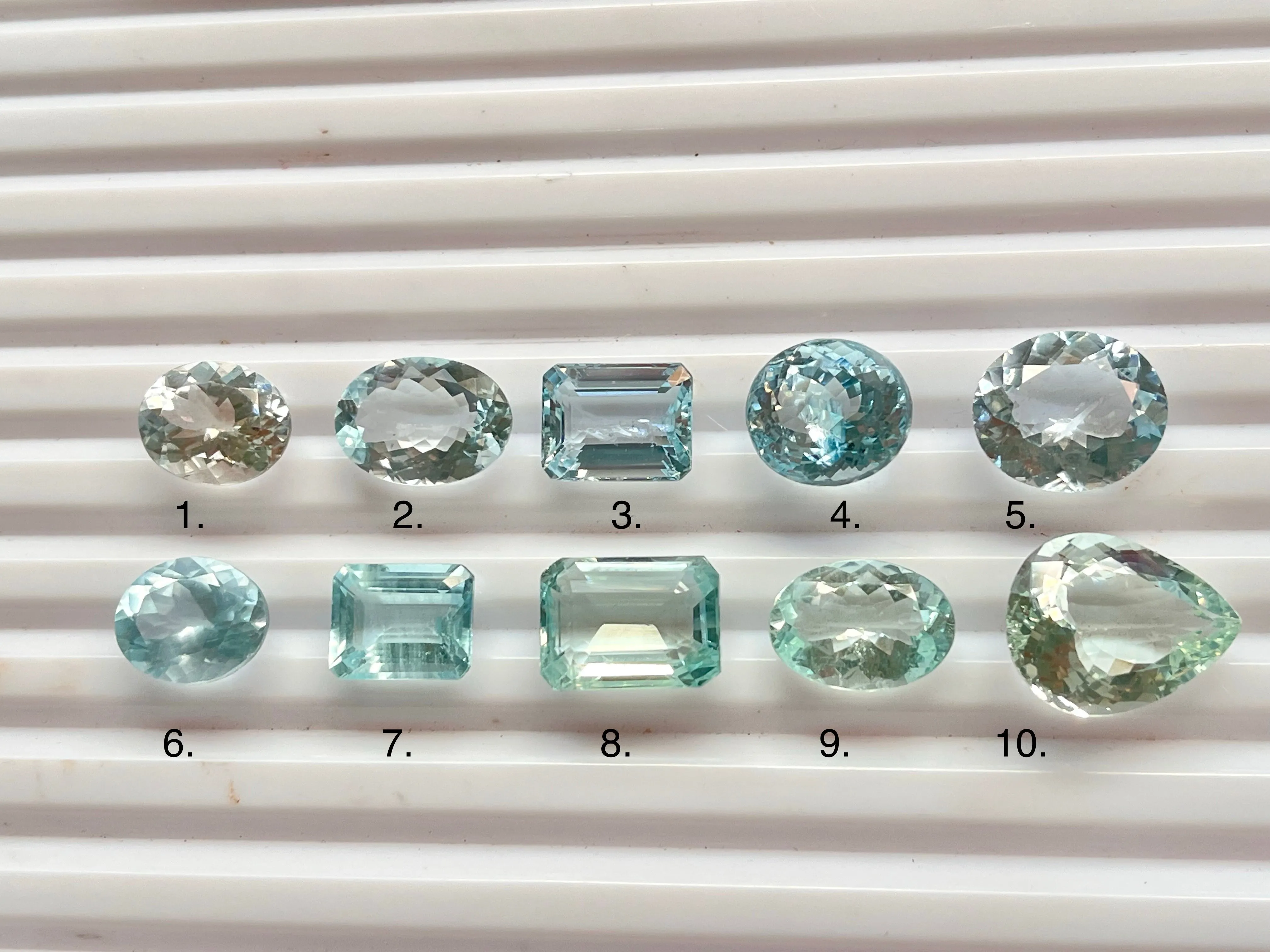 Natural Aquamarine gemstone loose for ring, pendant making