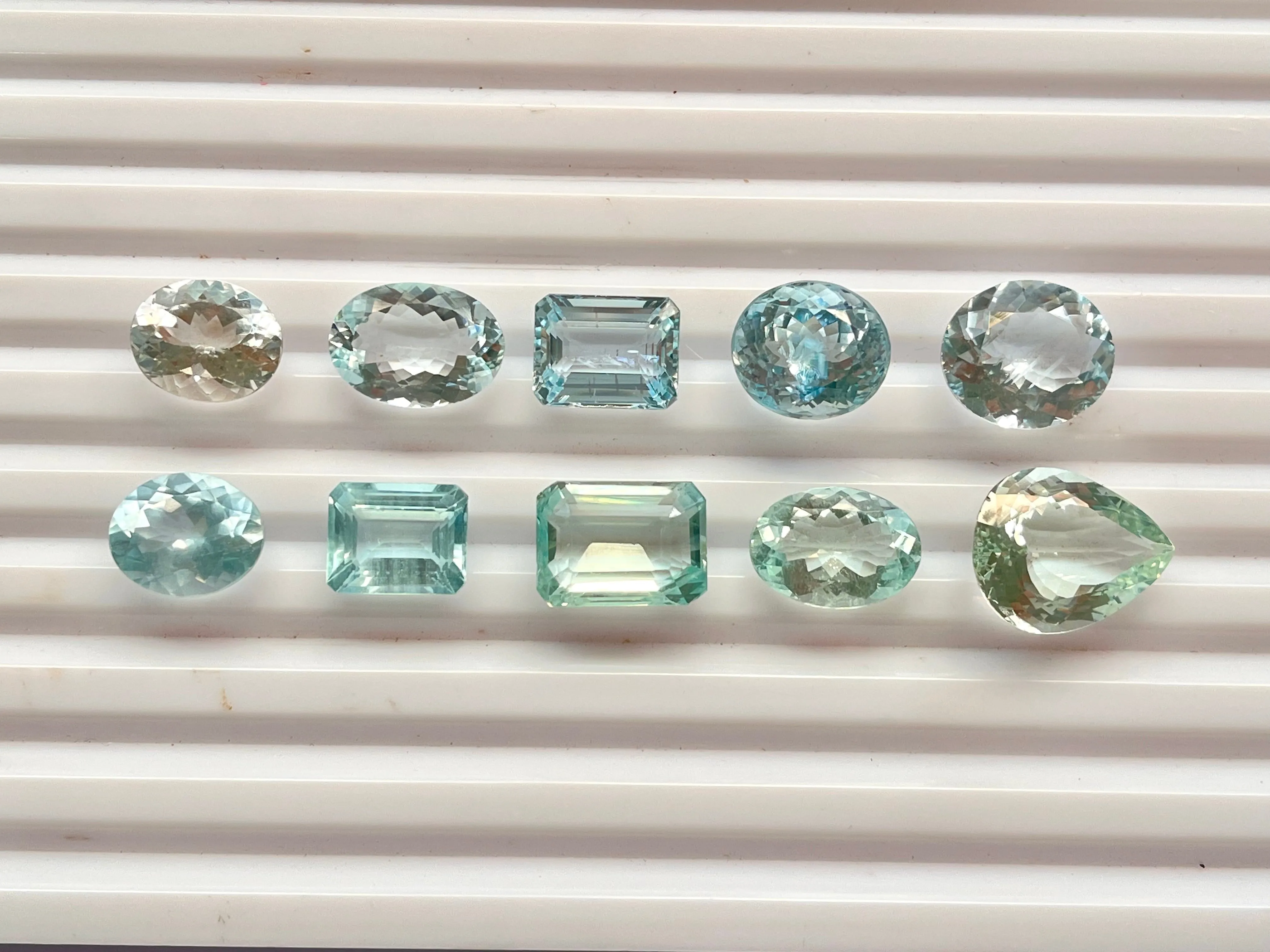 Natural Aquamarine gemstone loose for ring, pendant making