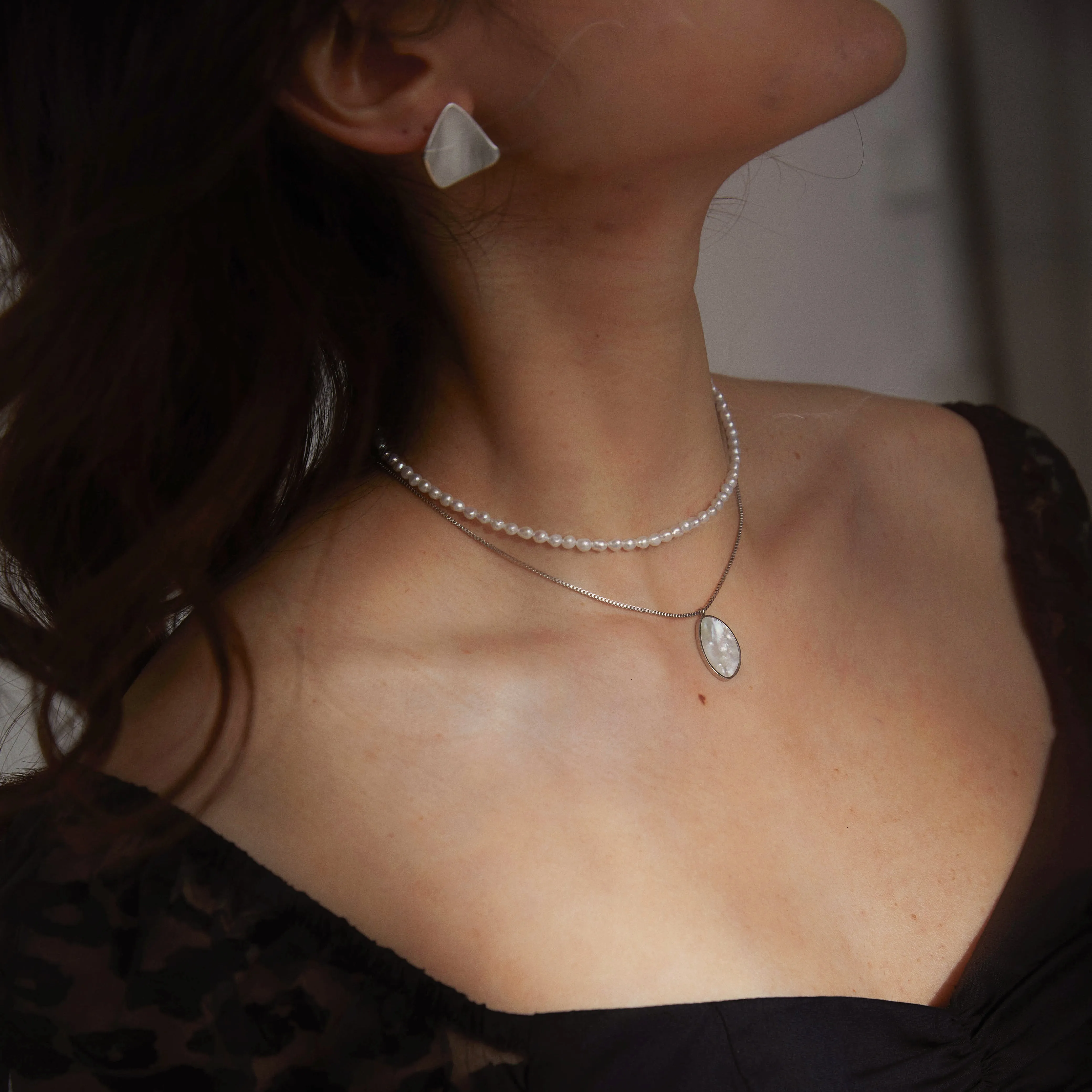 Oceanic Natural Nacre  Necklace