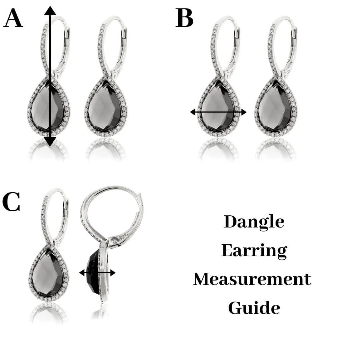 Oval Peridot Drop Earrings