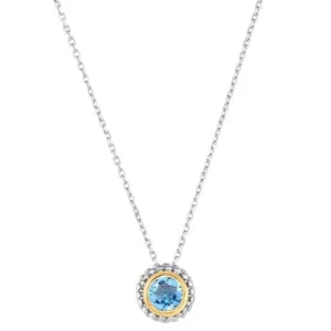 Phillip Gavriel Sterling Silver Blue Topaz Pendant