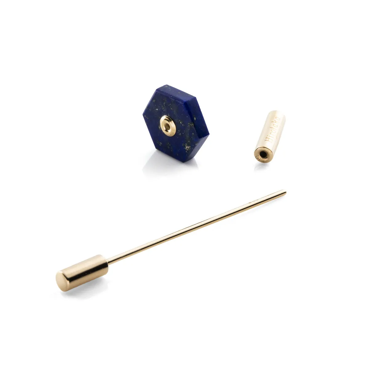 "Short Spear" Earring, Lapis Lazuli