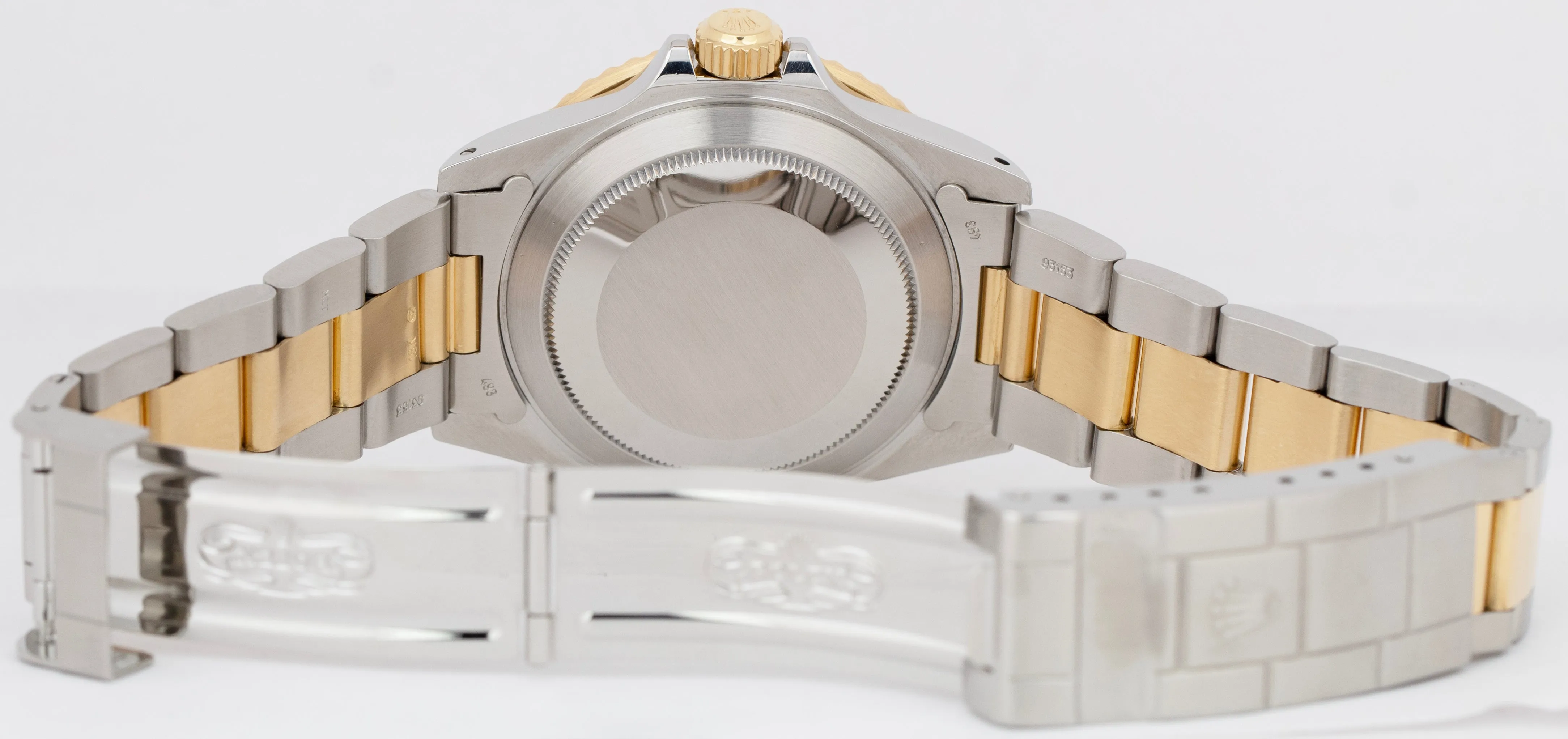 Rolex Submariner LAPIS BLUE Dial Two-Tone 18K Yellow Gold 40mm Steel Watch 16613