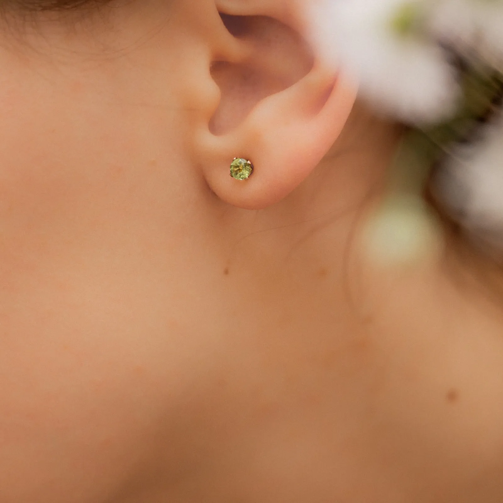 SERENITY Peridot Studs