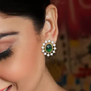 SILVER GOLD EARRING