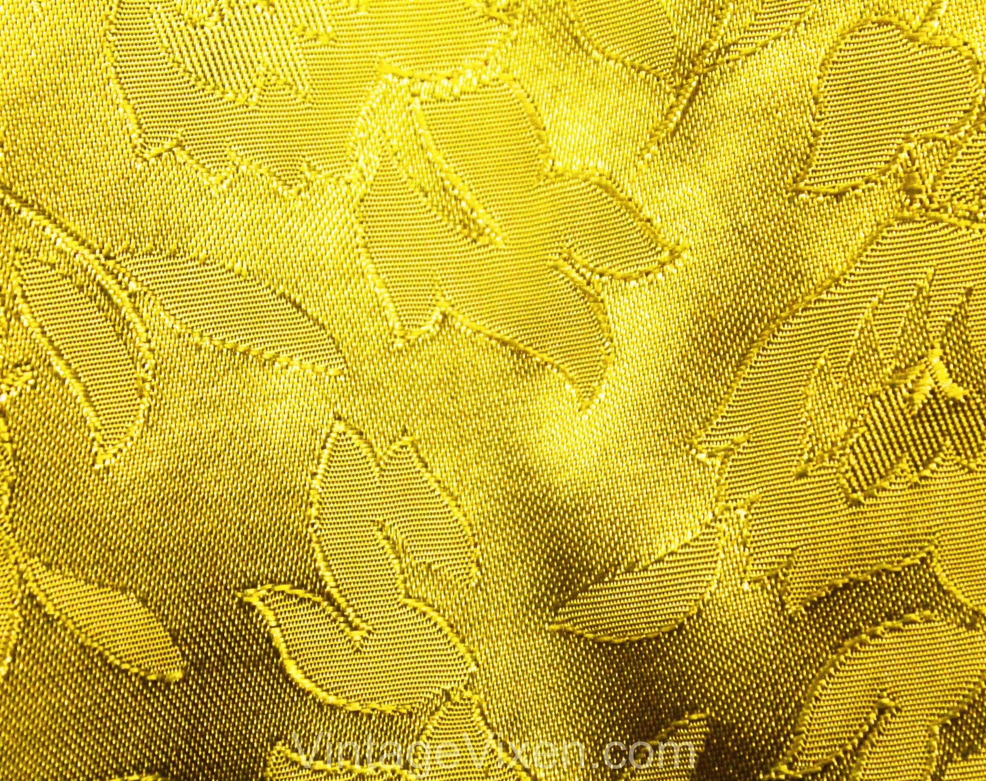Size 8 1930s Evening Dress - Citron Yellow Rayon Satin Floral Brocade Formal Gown - Authentic 30s Party Frock - Braided Halter - Waist 27