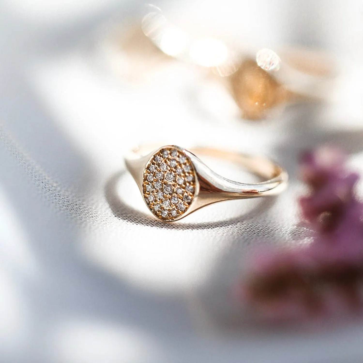 Spark Namesake Diamond Signet