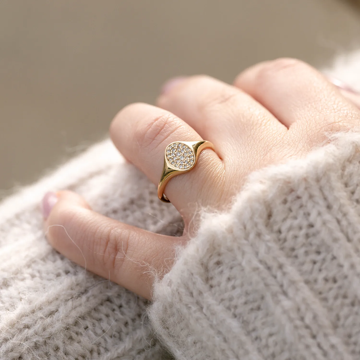 Spark Namesake Diamond Signet