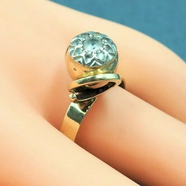 Spinel 9ct Yellow & White Gold Ring