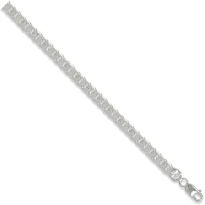 Sterling Silver 7.6mm Curb Bracelet
