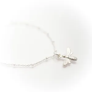 Sterling Silver Bee Satellite Bracelet