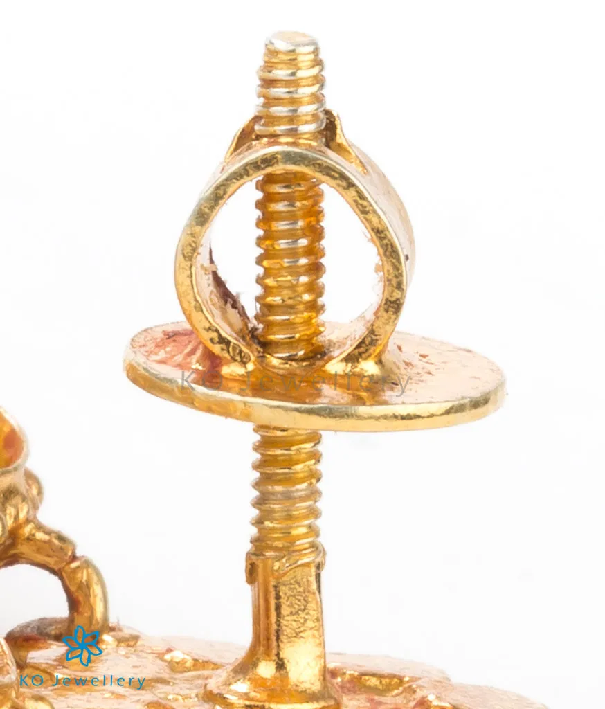 The Artava Silver Kempu Necklace