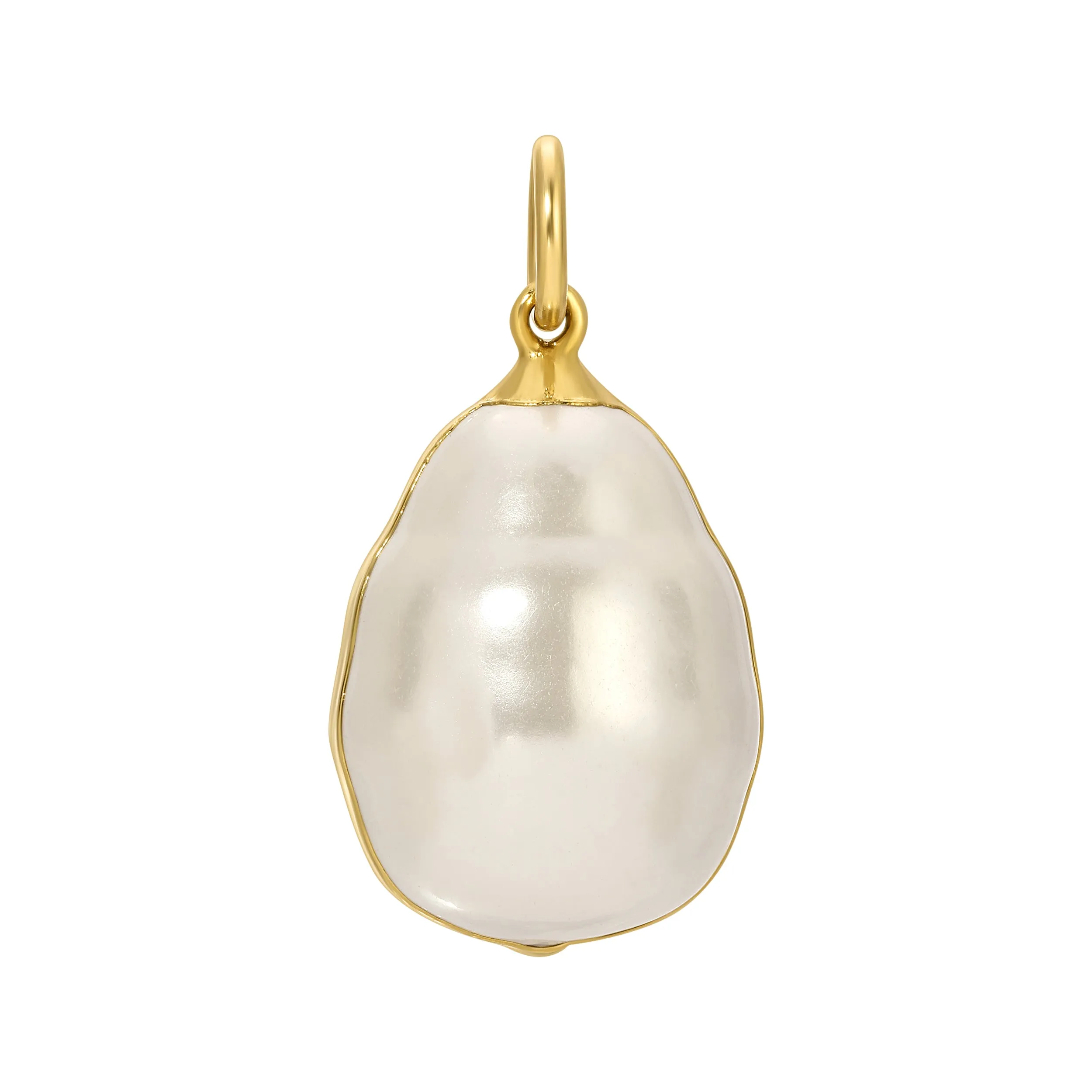 The Baroque Pearl Charm - White