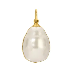 The Baroque Pearl Charm - White