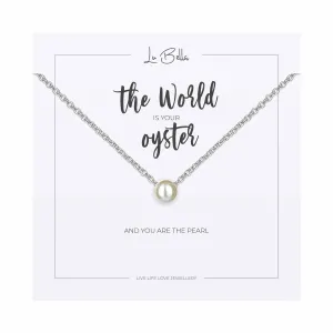 The World Is Your Oyster Sentiments Necklace