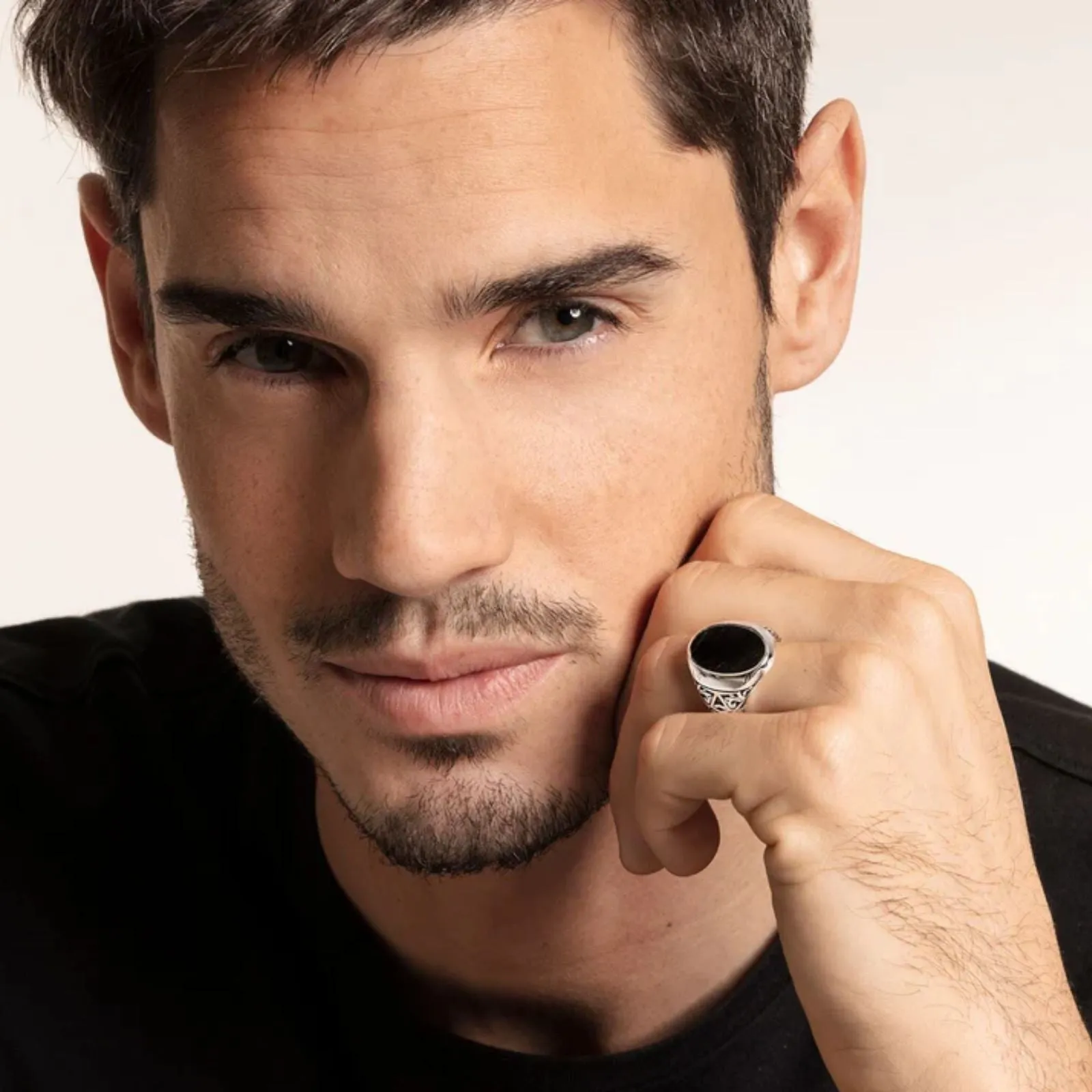 Thomas Sabo Ring Onyx Black TR2242 - Size 58