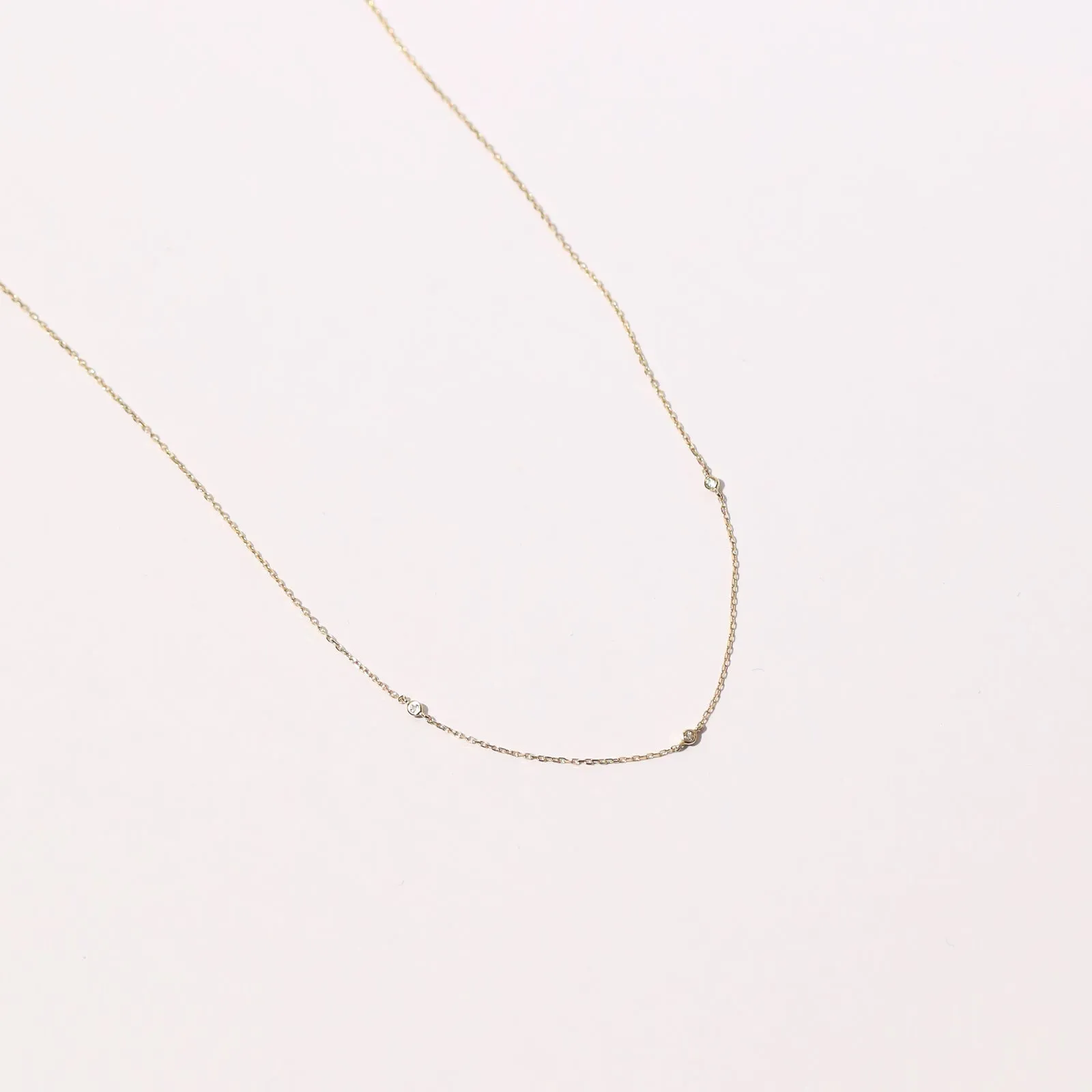 Topaz Charm Necklace in Solid Gold