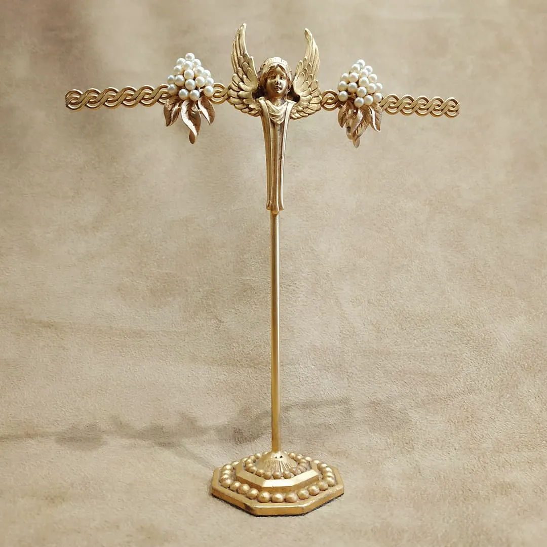 Trifari Golden Pearl Grape Vintage Earrings 004