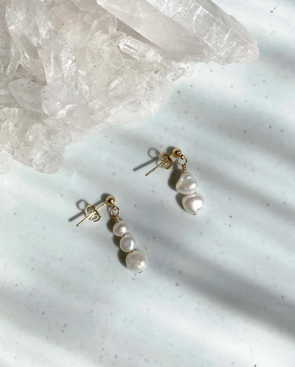 Wabi Sabi Pearl Studs