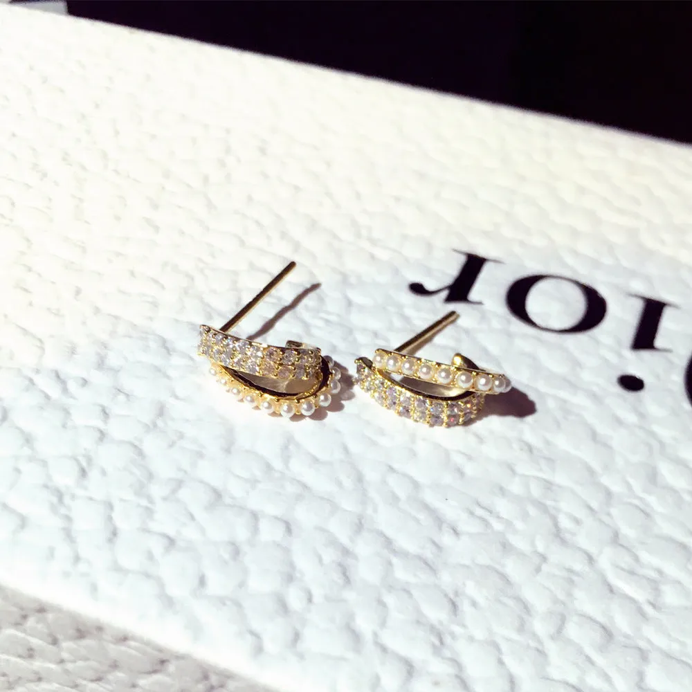 Women's Fashion Zircon Temperamental Earrings