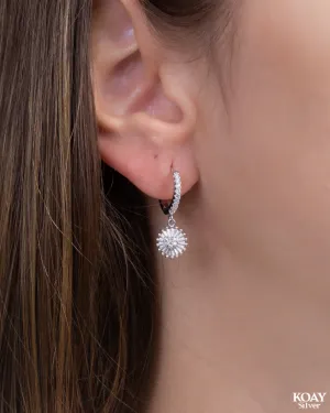 Zircon Heart Hoop (01) E