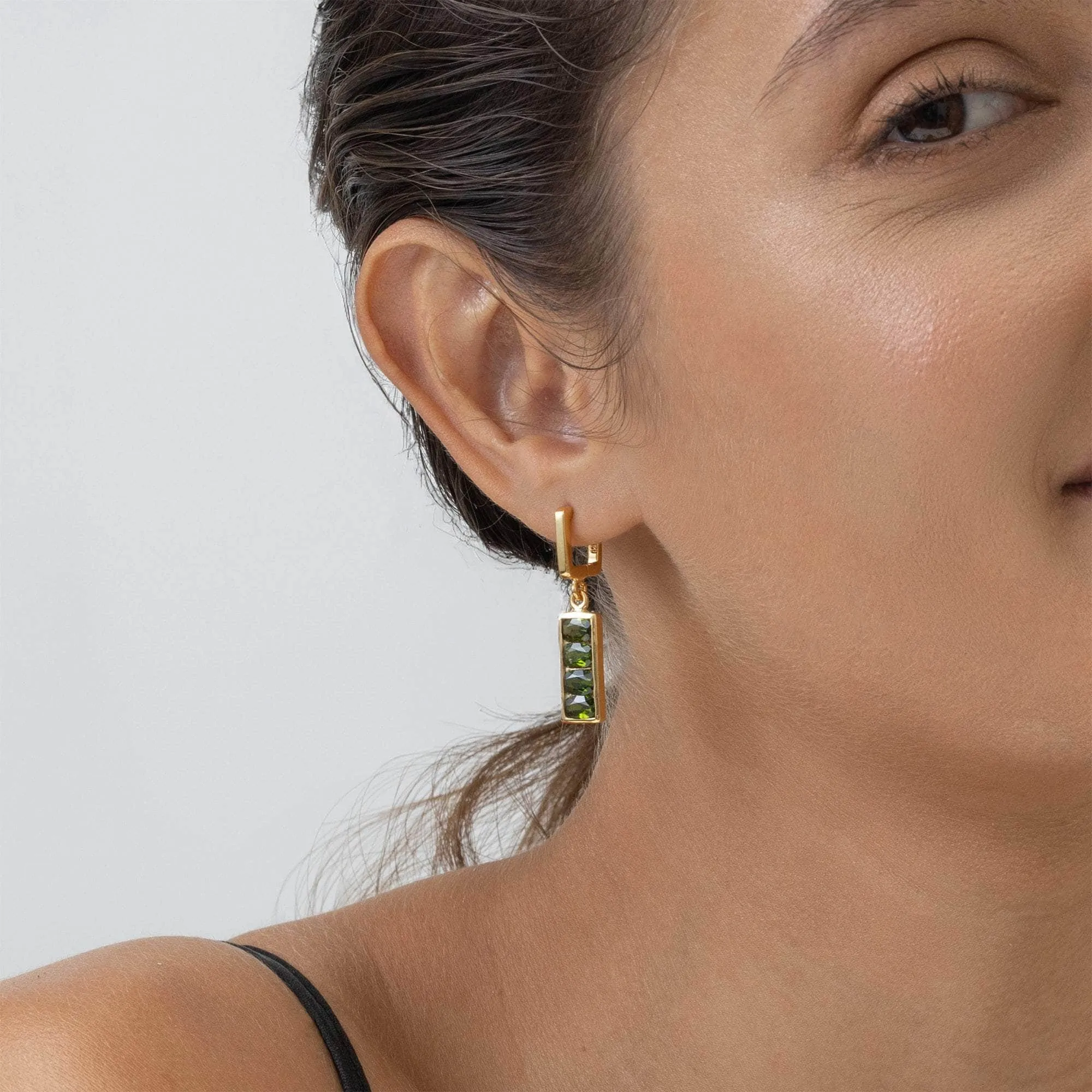Zivie Chrome Diopside Earrings